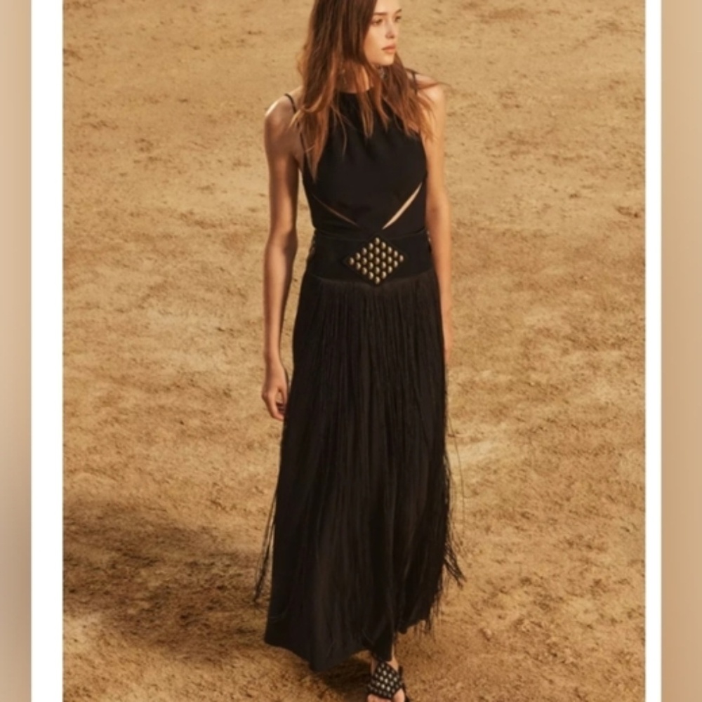 NWT ZARA LIMITED EDITION LONG DRESS WITH CUTOUT S